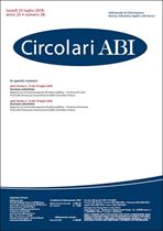 Immagine di Circolari ABI n. 28 del 23 luglio 2018