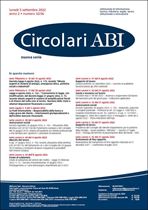 Immagine di Circolari ABI Nuova Serie n.32-36 del 5 settembre 2022