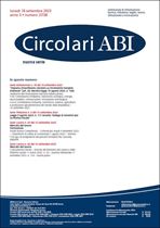 Immagine di Circolari ABI Nuova Serie n.37-38 del 18 settembre 2023